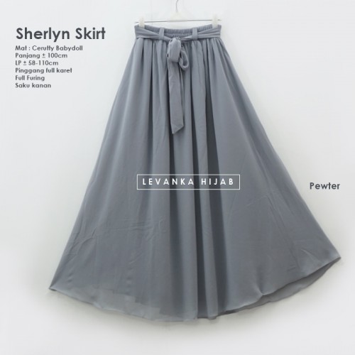 RRu-003 Sherlyn Skirt - Rok Ceruti Polos